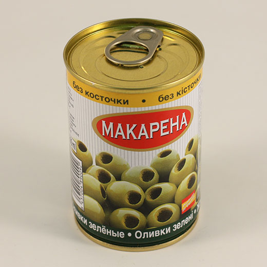 Макарена Оливки зеленые  б/к, Испания, банка 300 г.
