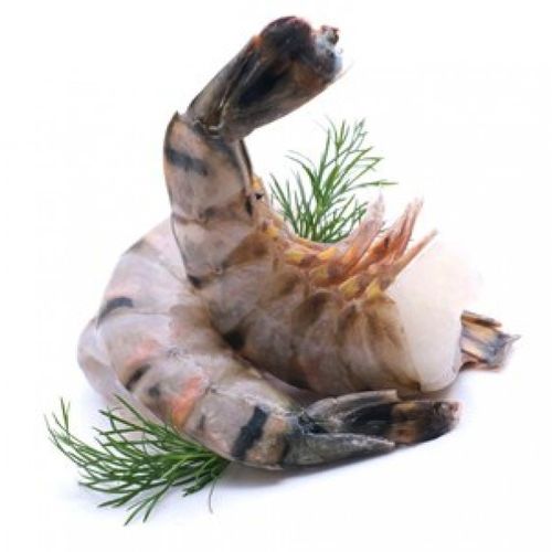 ТИГРОВЫЕ КРЕВЕТКИ ЧЕРНЫЕ очищенные без головы свежемороженые на хвосте 31/40