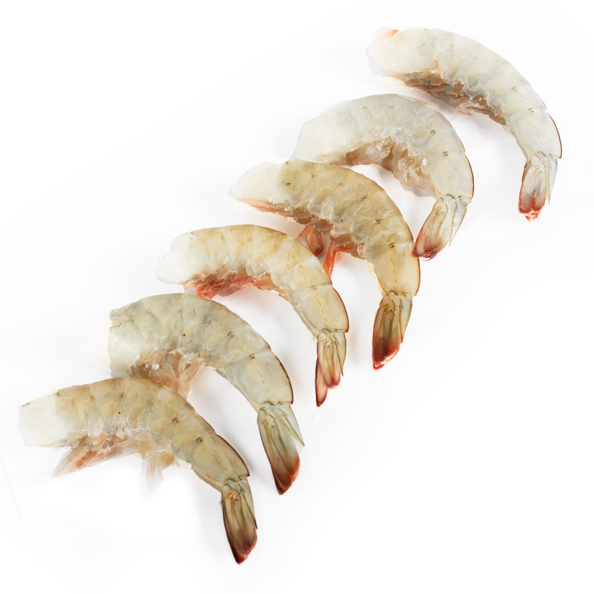 ТИГРОВЫЕ КРЕВЕТКИ ЧЕРНЫЕ в панцире без головы свежемороженые на хвосте 16/20