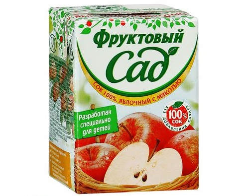 ФРУКТОВЫЙ САД сок Яблочный с мякотью 0.2л