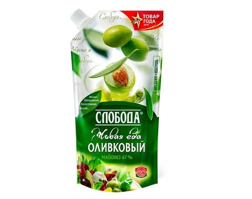 СЛОБОДА майонез Оливковый 67% 230мл СЛОБОДА майонез Оливковый 67% 230мл