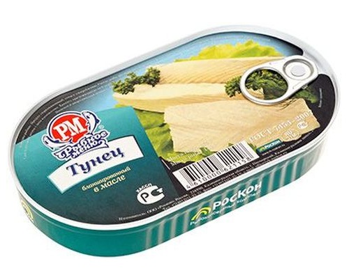 Тунец бланшированный в масле Роскон 175г