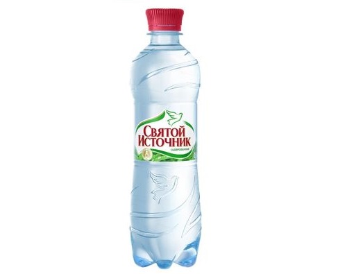 Святой источник вода газированная 0.5л