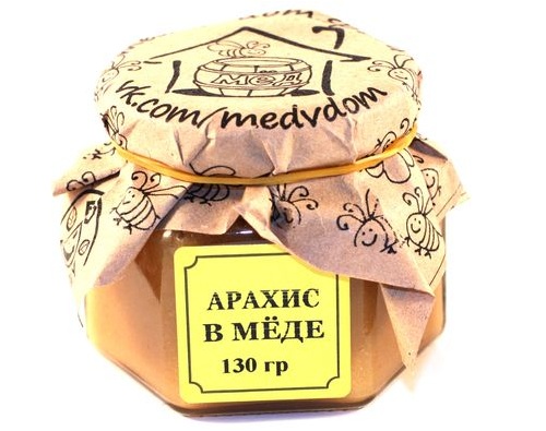 Арахис протертый в меде 130 гр