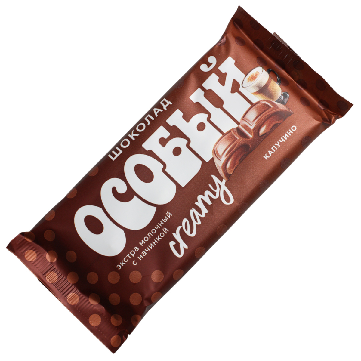 Шоколад Особый экстра молочный с начинкой капучино Фабрика Крупской 82г