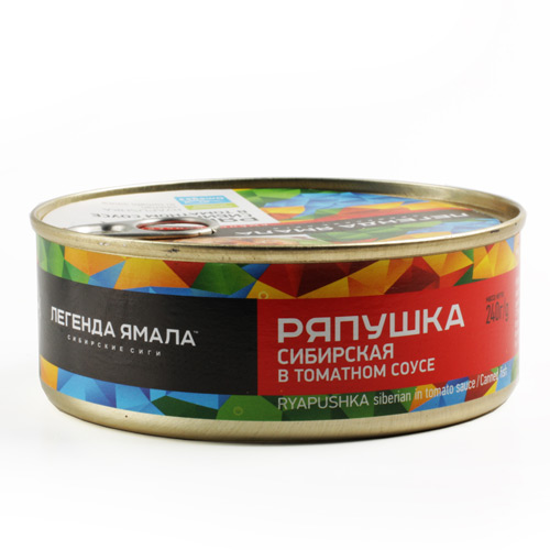 Ряпушка сибирская в томатном соусе Легенда Ямала 240г