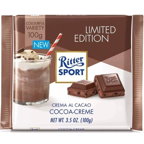 Риттер Спорт шоколад молочный какао крем 100г
