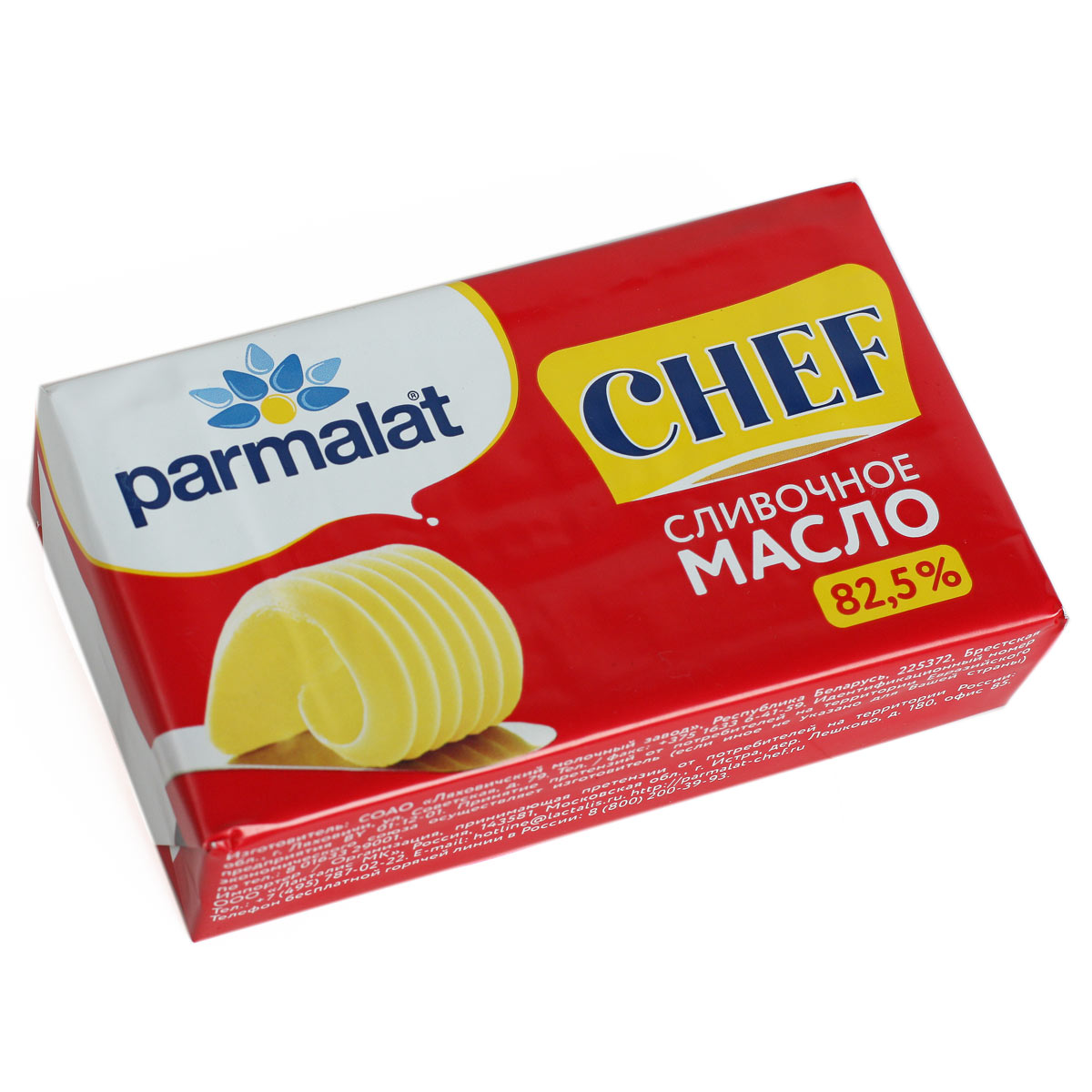 PARMALAT CHEF Масло сливочное 82,5% 180г