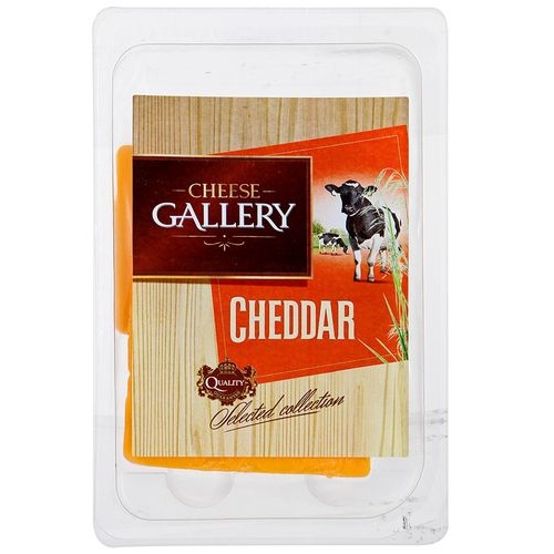 CHEESE GALLERY сыр Чеддер красный нарезка 45% 150г CHEESE GALLERY сыр Чеддер красный нарезка 45% 150г