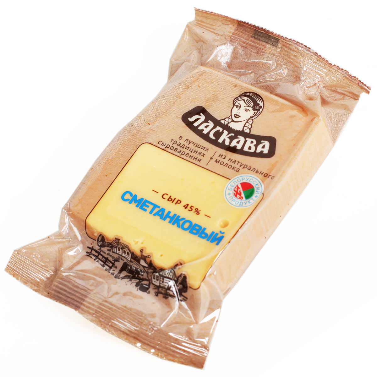 ЛАСКАВА сыр Сметанковый 45% 180г
