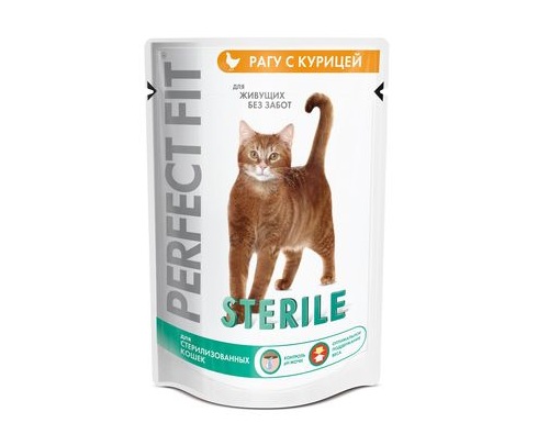 Perfect Fit д/стер. кошек/к.котов, конс. с курицей, 85 г