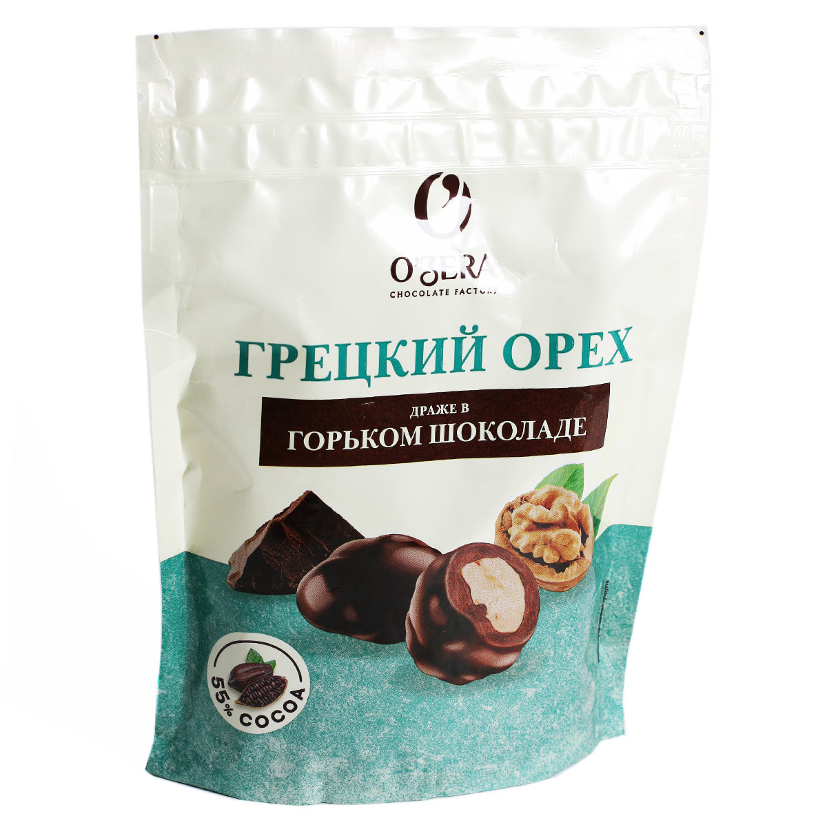 ОЗЕРА грецкий орех драже в горьком шоколаде O'ZERA 55% 150г ОЗЕРА грецкий орех драже в горьком шоколаде O'ZERA 55% 150г