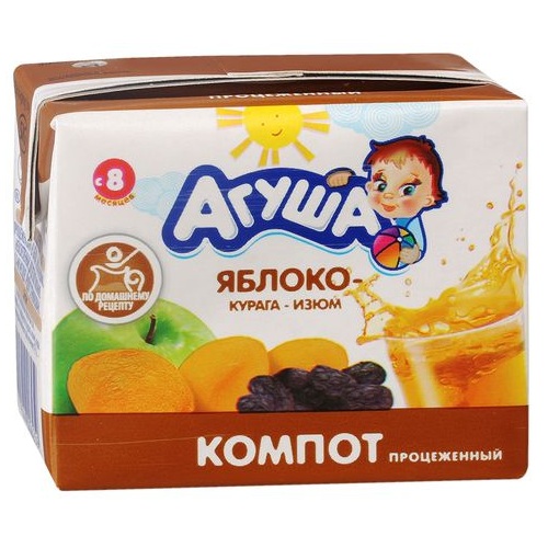 АГУША компот Курага-Изюм-Яблоко 200мл