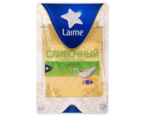 Laime сыр Cливочный нарезка 50% 150г