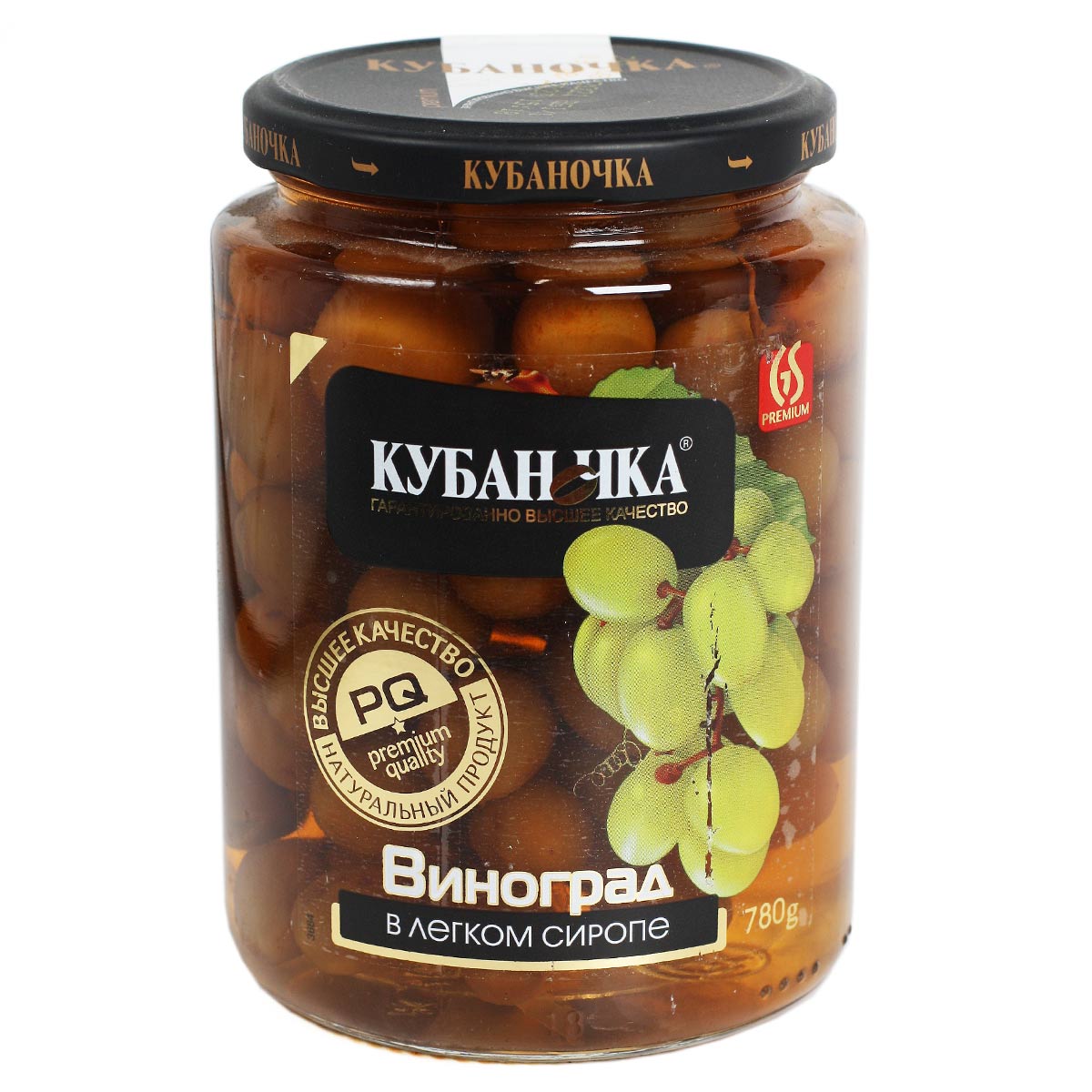 Кубаночка ВИНОГРАД в легком сиропе 750г Кубаночка ВИНОГРАД в легком сиропе 750г
