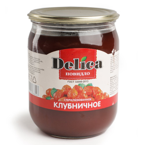 Delica клубничное повидло ГОСТ600г Delica клубничное повидло ГОСТ600г