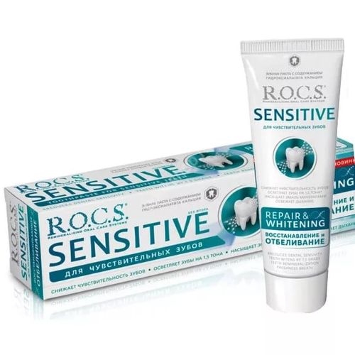 R.O.C.S. SENSITIVE зубная паста для чувствительных зубов 94г R.O.C.S. SENSITIVE зубная паста для чувствительных зубов 94г