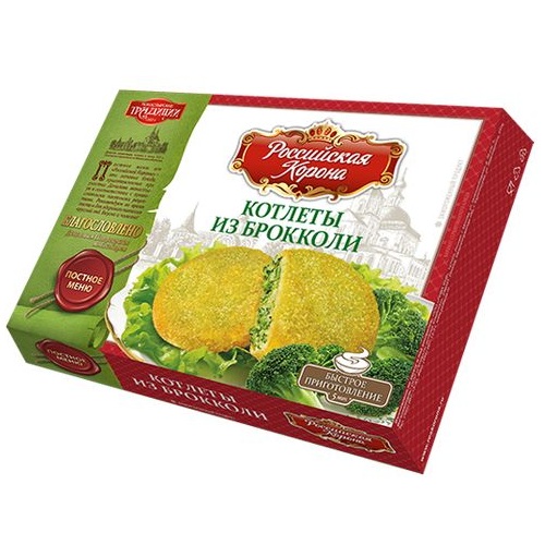 РОССИЙСКАЯ КОРОНА котлеты из брокколи 300г