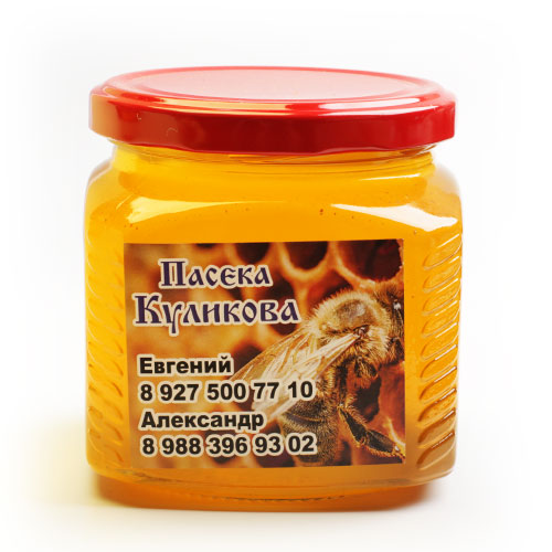 Мед разнотравие светлое с пасеки Александра Куликова 600г