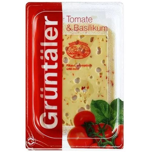 GRUNTALER сыр томат и базилик 250г