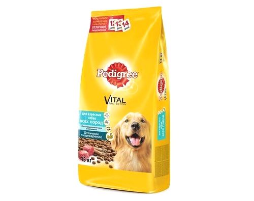 Педигри корм сухой  для всех пород Говядина13 кг 