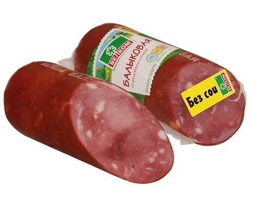 ВЕЛКОМ колбаса Балыковая варено-копченая 400г 