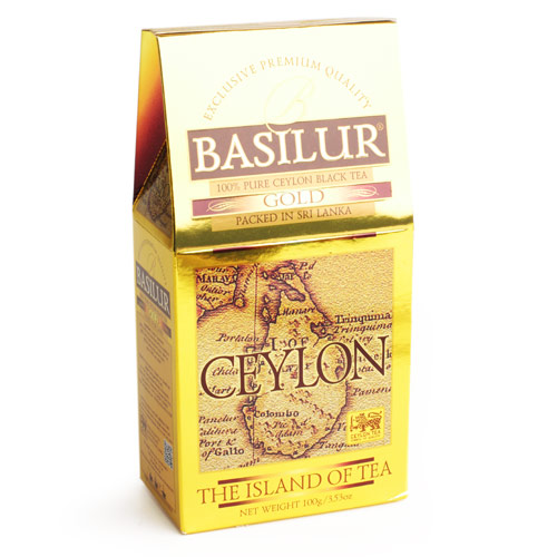 BASILUR чай крупнолистовой Ceylon Gold 100г