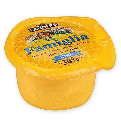 LANDERS Famiglia сыр легкий 30% 230г LANDERS Famiglia сыр легкий 30% 230г