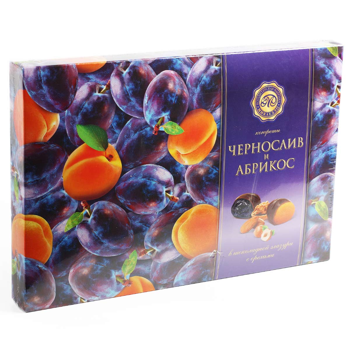 Микаэлло Конфеты чернослив и абрикос в шоколадной глазури 220г