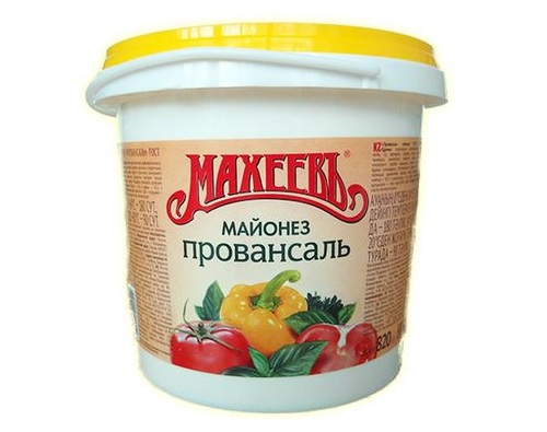 МАХЕЕВЪ майонез Провансаль ведро 50.5% 800г МАХЕЕВЪ майонез Провансаль ведро 50.5% 800г