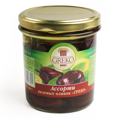 Ассорти вяленых оливок ГРЕКО 280г