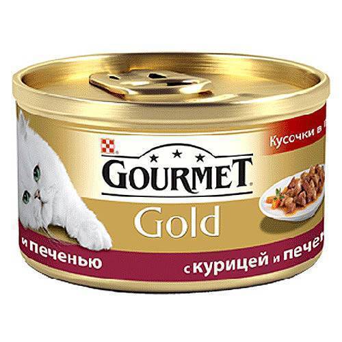 GOURMET GOLD с курицей сердцем и печенью 85г