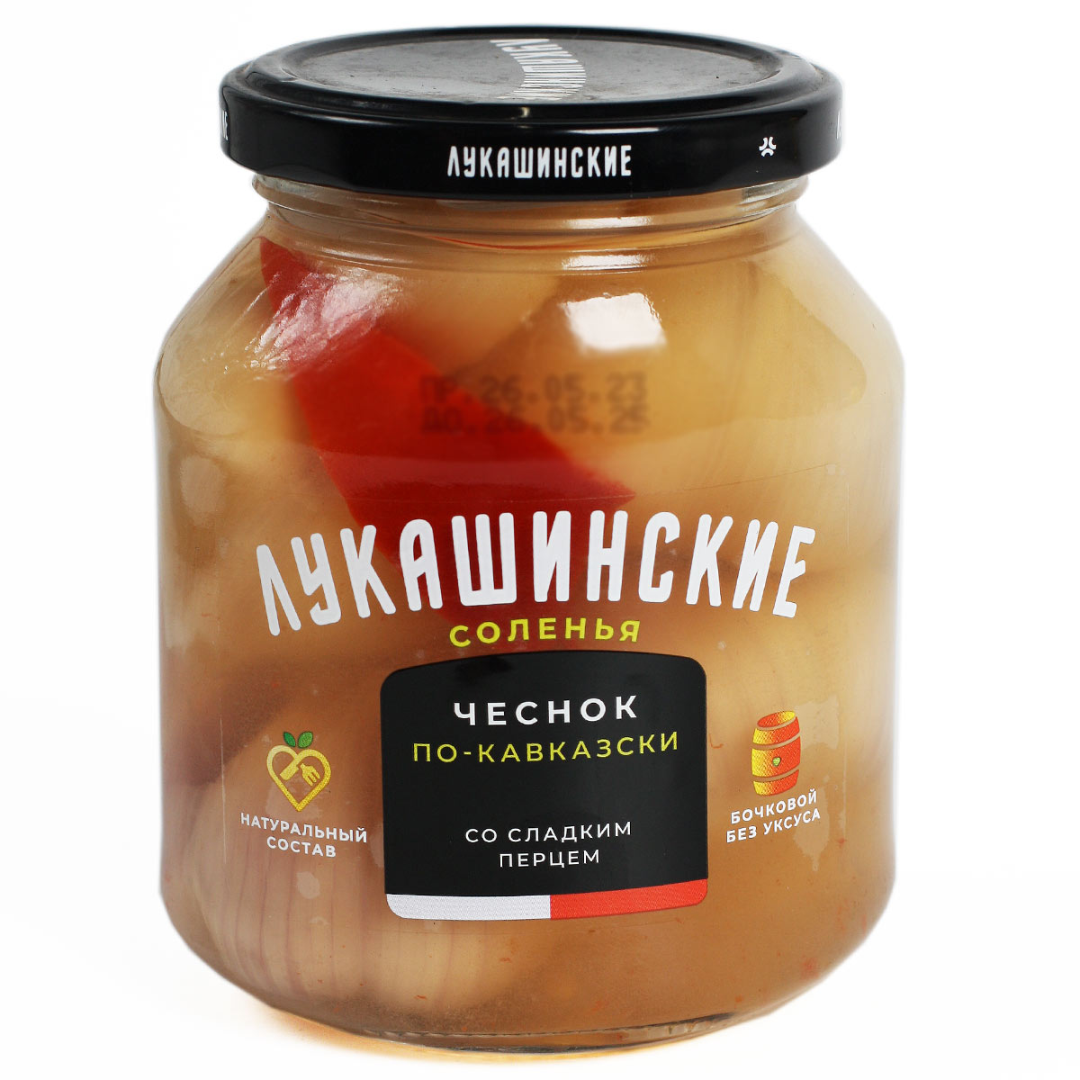 Лукашинские соленья чеснок по-кавказки 340г Лукашинские соленья чеснок по-кавказки 340г