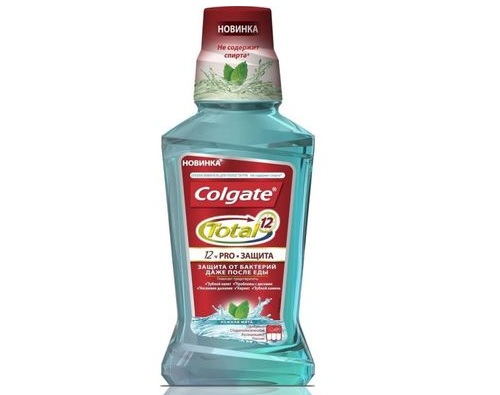 Colgate Total 12ч Сильная мята опласкиватель для полости рта 250мл