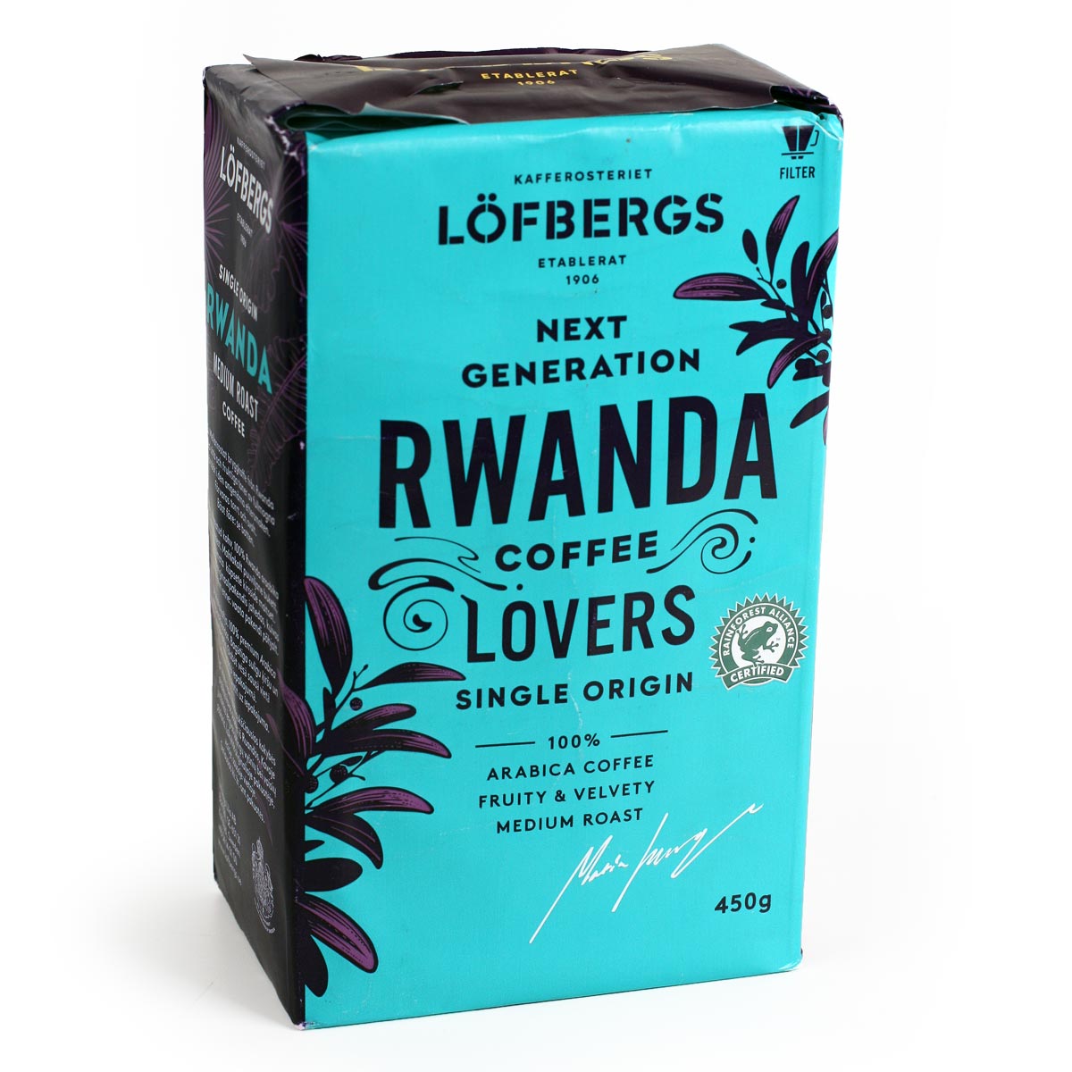 Lofbergs RWANDA кофе Лофбергс Руанда молотый средней обжарки 450г