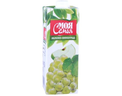 МОЯ СЕМЬЯ, Нектар Яблоко-виноград, 1 л.