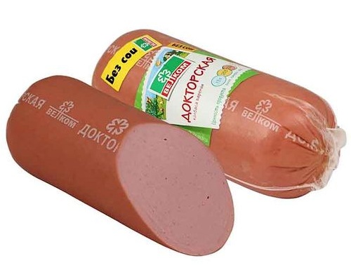 ВЕЛКОМ колбаса Докторская без сои 440г