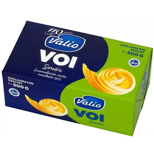 VALIO SUOLAAMATON масло сладко сливочное 82% 500г