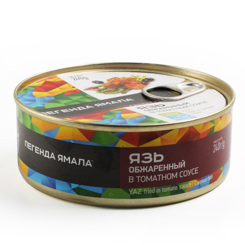 Язь обжаренный в томатном соусе кусочки Легенда Ямала 227г