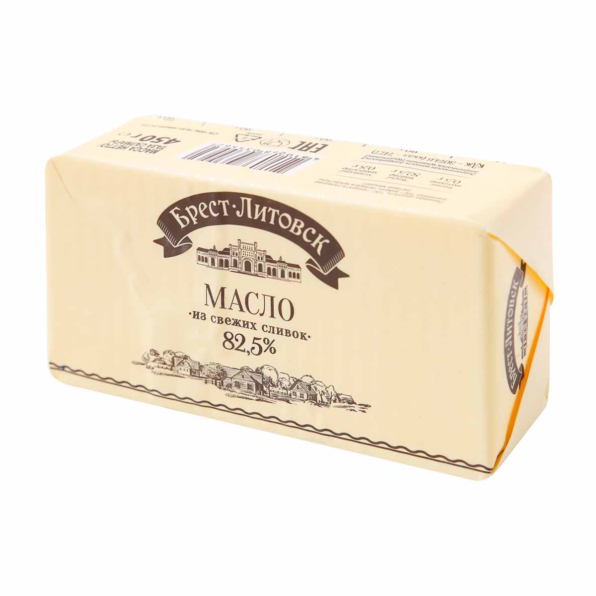 Масло Брест Литовское сливочное 82.5% 360г