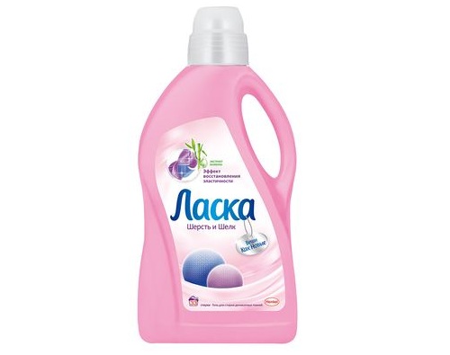 Ласка шерсть и шелк с эстрактом бамбука гель для стирки 1л Ласка шерсть и шелк с эстрактом бамбука гель для стирки 1л