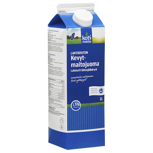 KOTI maista молоко безлактозное 1.5% 1л 