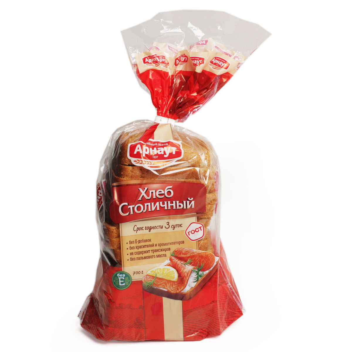 АРНАУТ Хлеб Столичный нарезка 700г