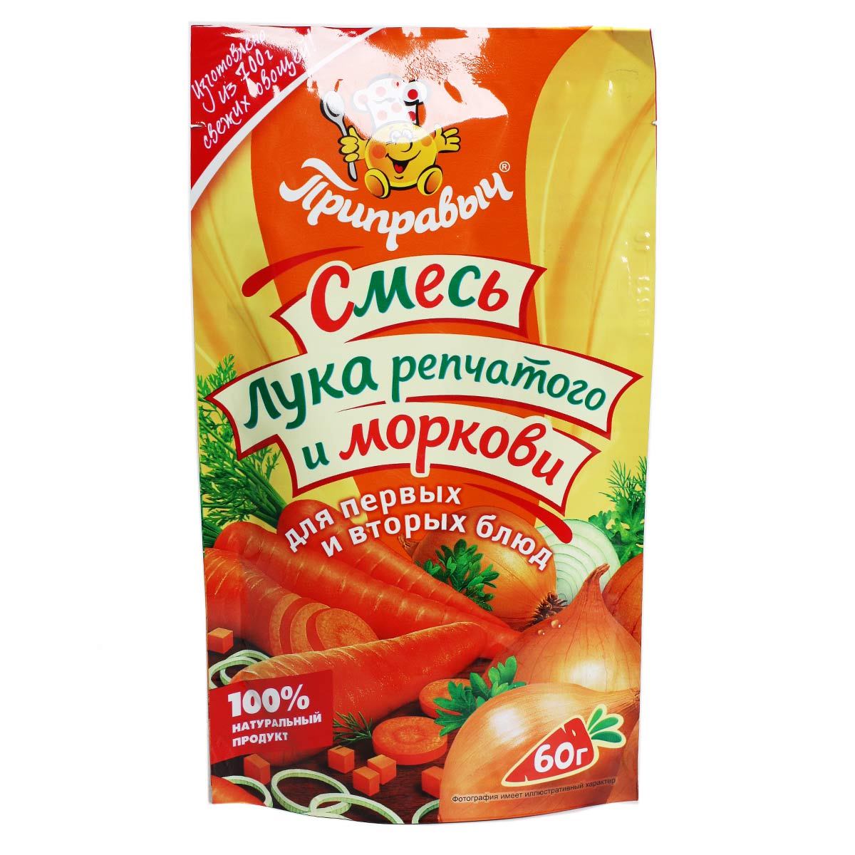 Приправыч Смесь лука репчатого и моркови 60г Приправыч Смесь лука репчатого и моркови 60г