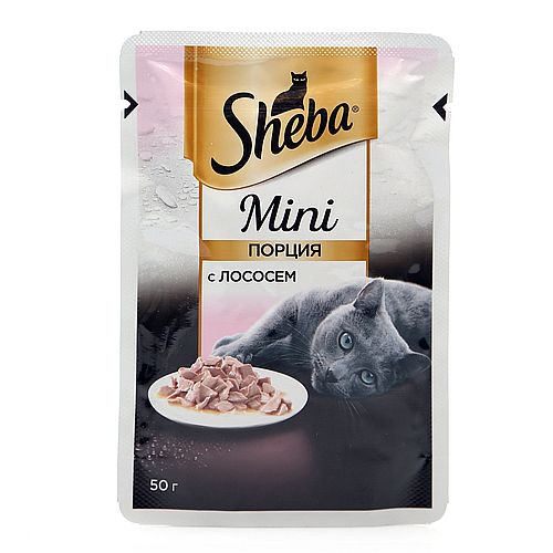 SHEBA  Mini Порция с лососем, 50 г
