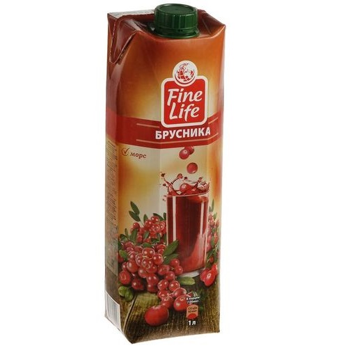 ФАЙН ЛАЙФ морс Брусника 1л 