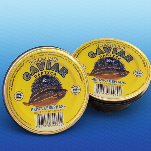Икра палтуса  банка стекло 100 гр