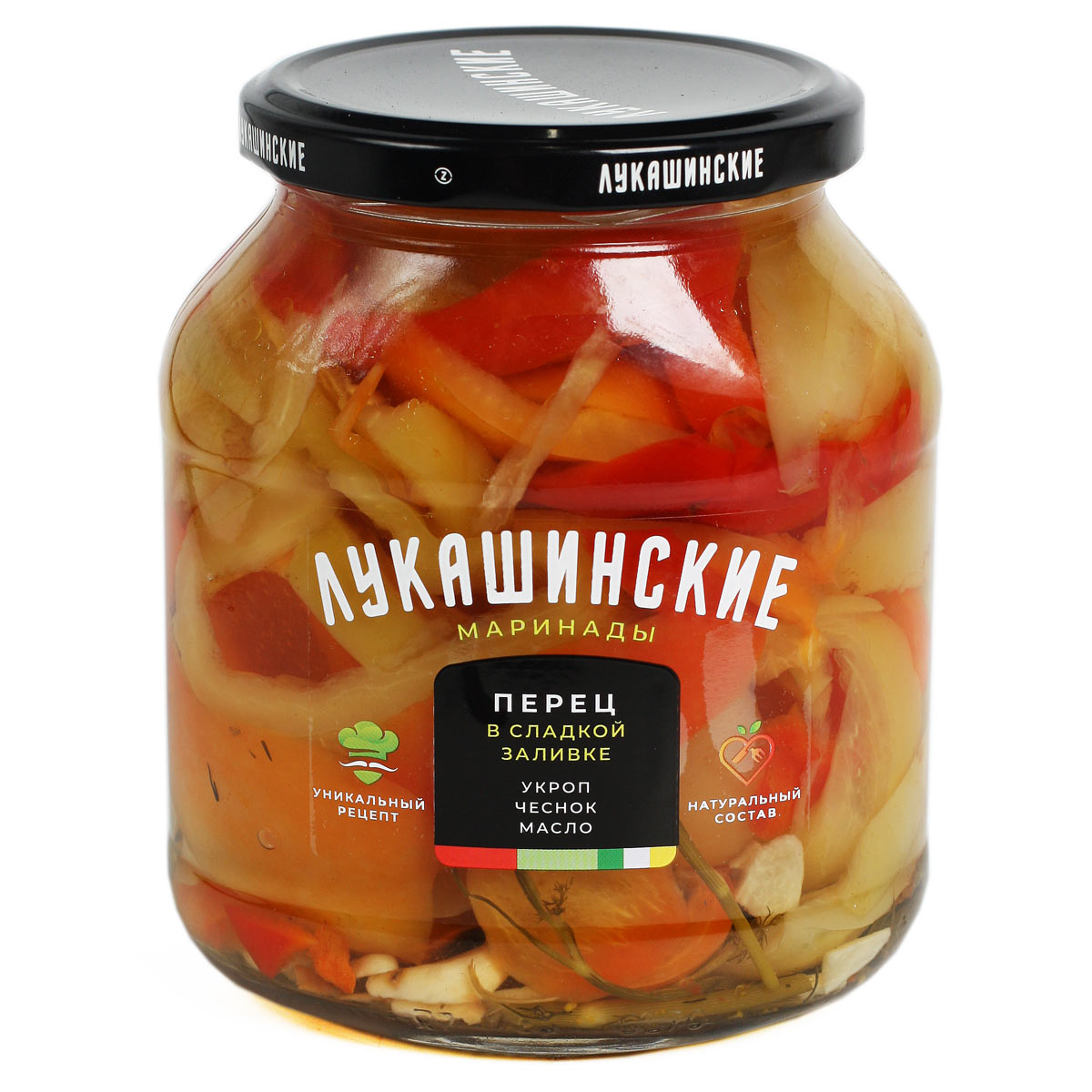 Лукашинские маринады перец в сладкой заливке 670г