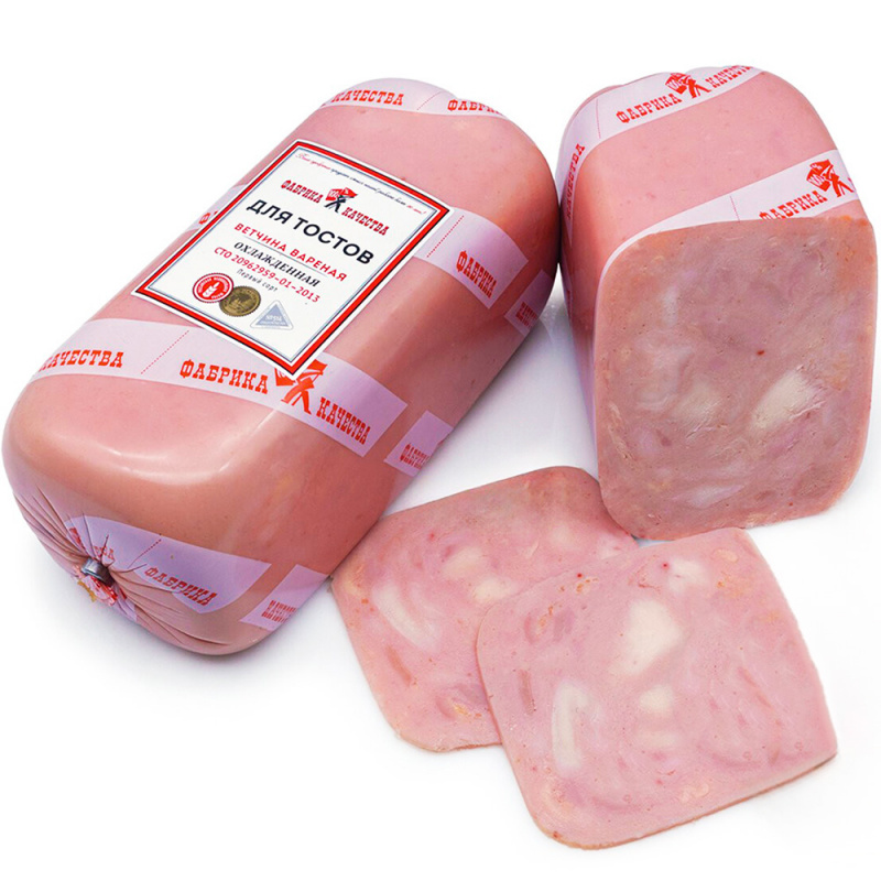 Ветчина вареная для тостов Фабрика качества