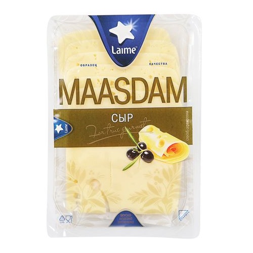 Laime сыр Маасдам нарезка 45% 150г